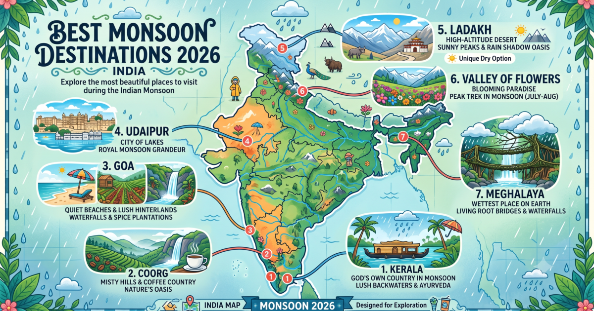 Best Monsoon Destinations 2026