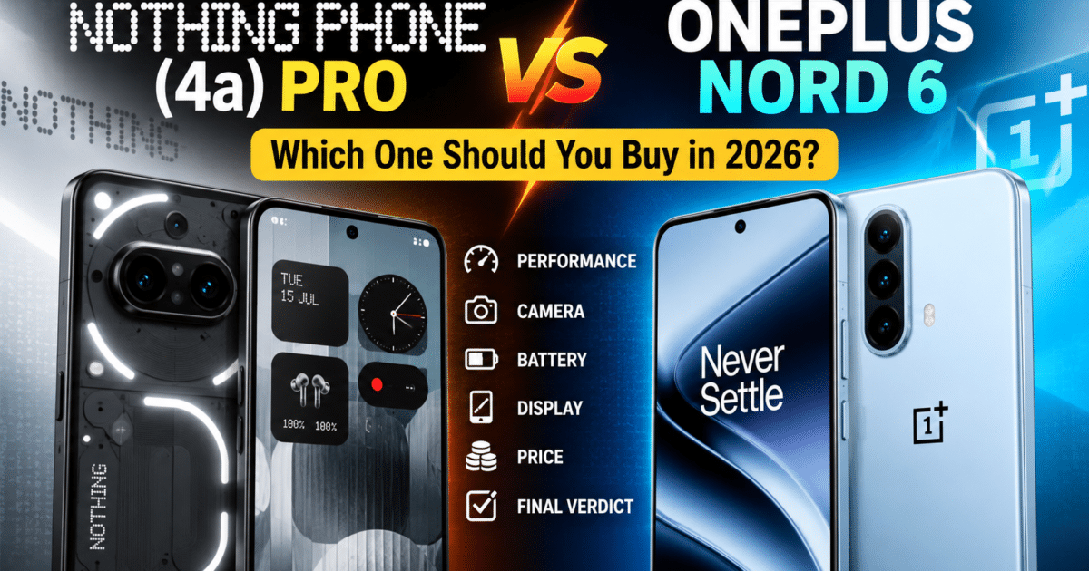 Nothing Phone (4a) Pro vs OnePlus Nord 6: Which One Should You Buy in 2026?